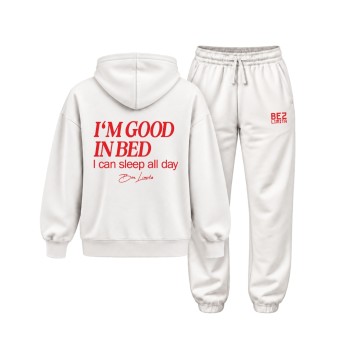 I`M GOOD IN BED OVERSIZE DUKS I OVERZISE TRENERKA I`M GOOD IN BED OVERSIZE DUKS I OVERZISE TRENERKA